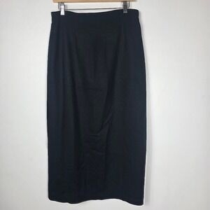 Jones New York Black‎ Wool Pencil Winter Office  Skirt Size 10